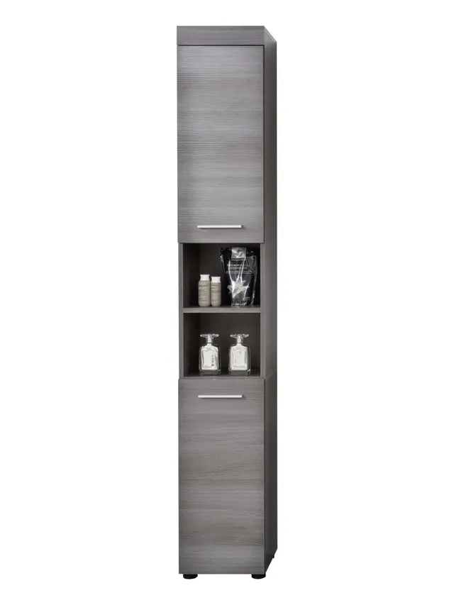 trendteam Runner Hochschrank rauchsilber Melamin