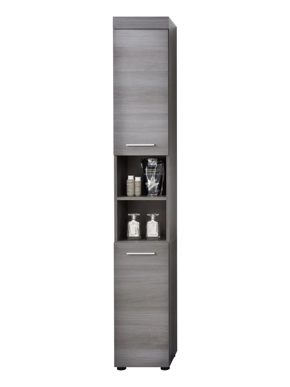 trendteam Runner Hochschrank rauchsilber Melamin