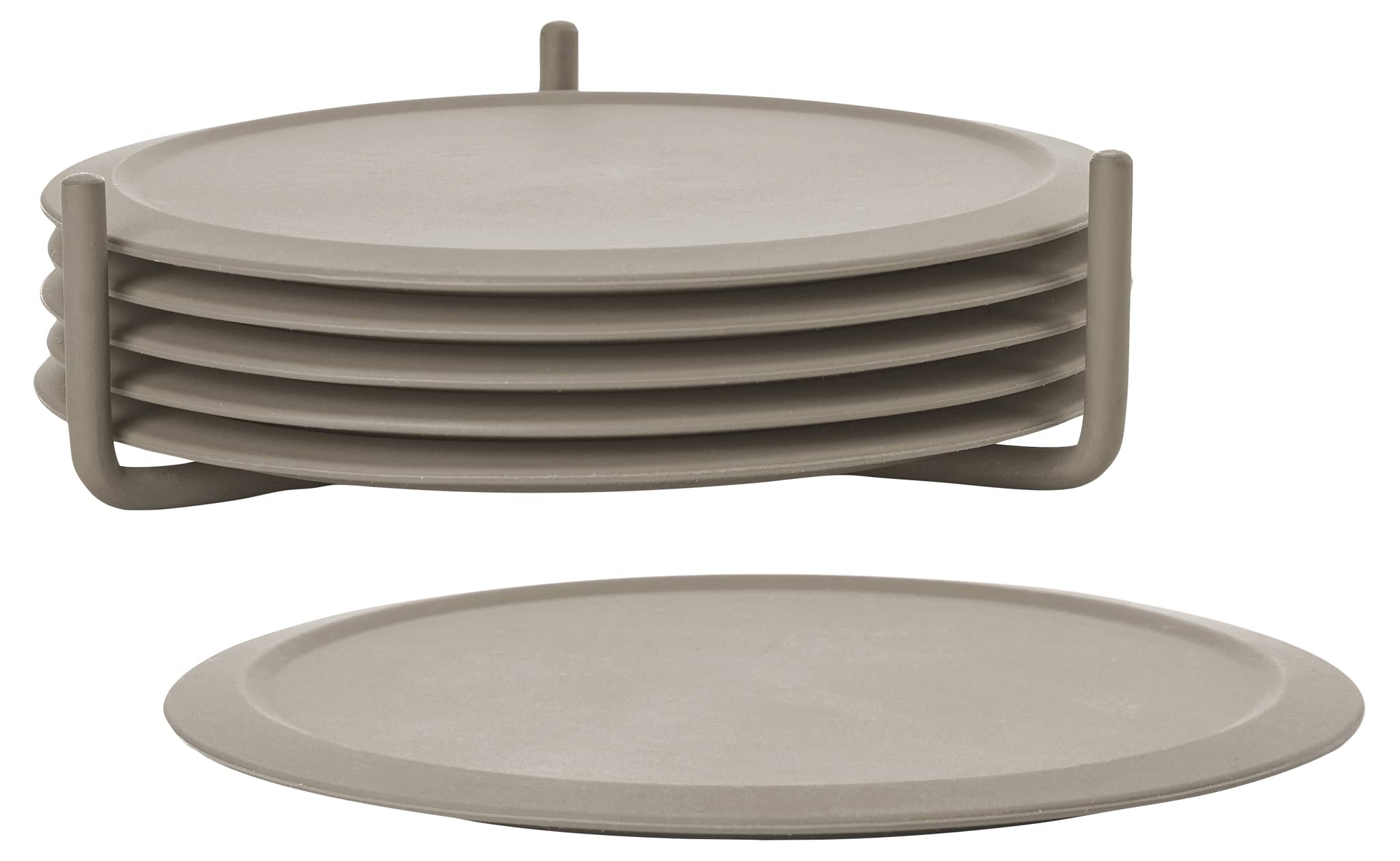 Zone Denmark Singles Glasuntersetzer Silikon Cool Grey 6er