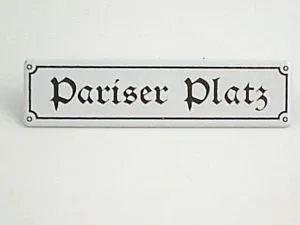Münder Email Magnet-Shop Pariser Platz Kühlschrankmagnet 8x2cm Emaille