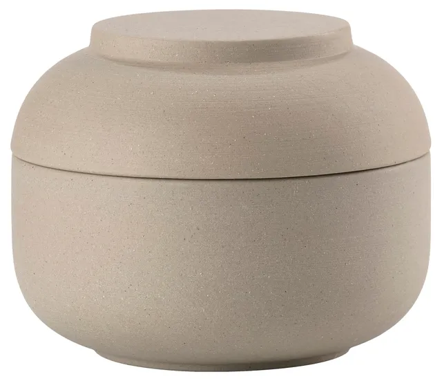 Zone Denmark Sensu Keramikdose Deckel Taupe Ø10cm 7,5cm