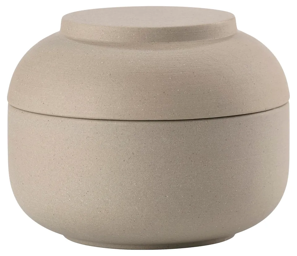 Zone Denmark Sensu Keramikdose Deckel Taupe Ø10cm 7,5cm