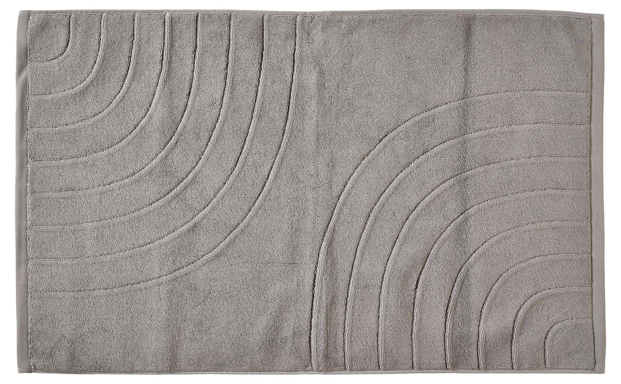 Zone Denmark Tiles Badematte 50x80 cm Soft Grey Baumwolle