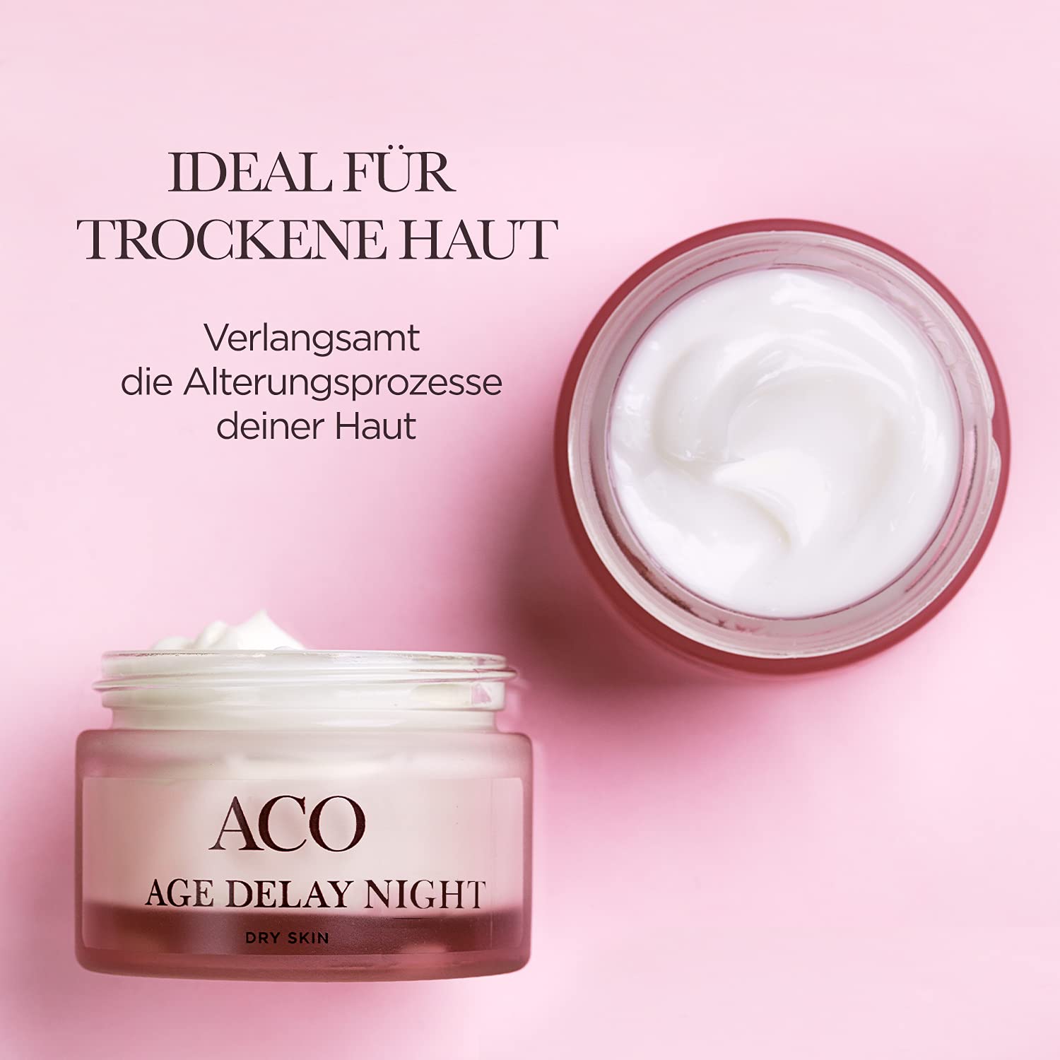 ACO Age Delay Nachtcreme 50 ml Trockene Haut Hyaluron