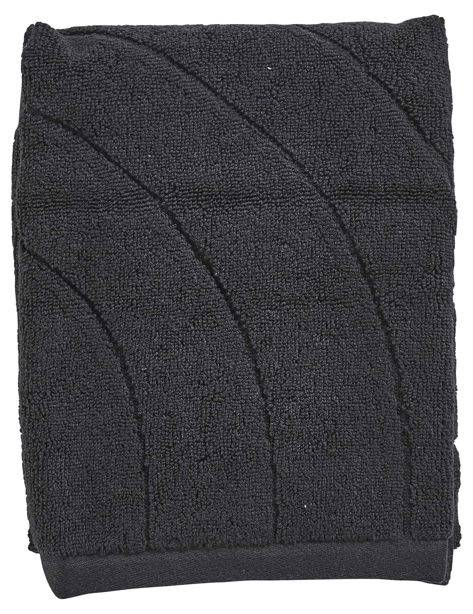 Zone Denmark Time Gästehandtuch 50x70 Schwarz Baumwolle