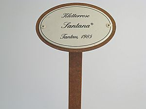 Münder Email Emailschild oval Kletterrosen 10,5x7 cm