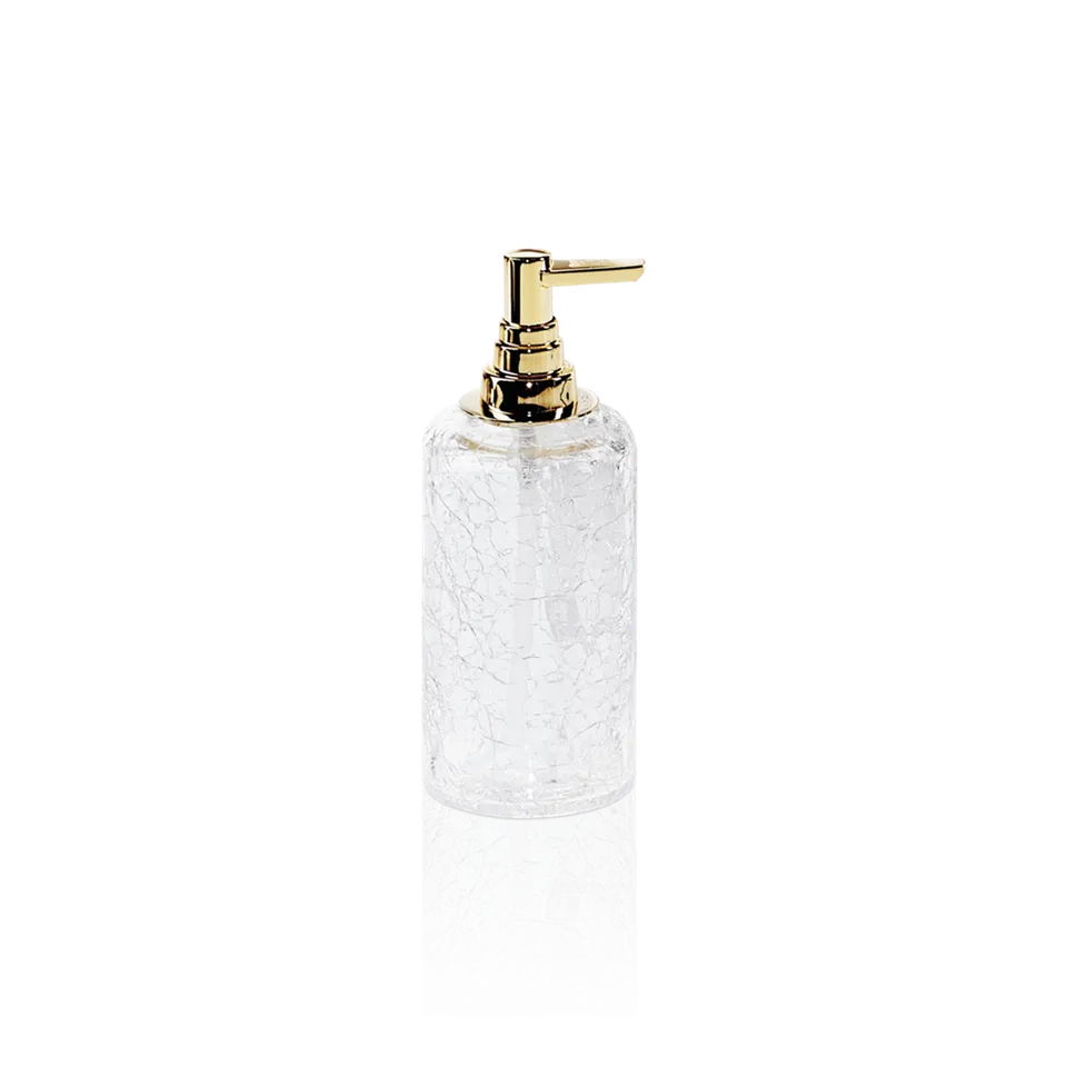Decor Walther Crack CR SSP Seifenspender Glas Chrom Craquele