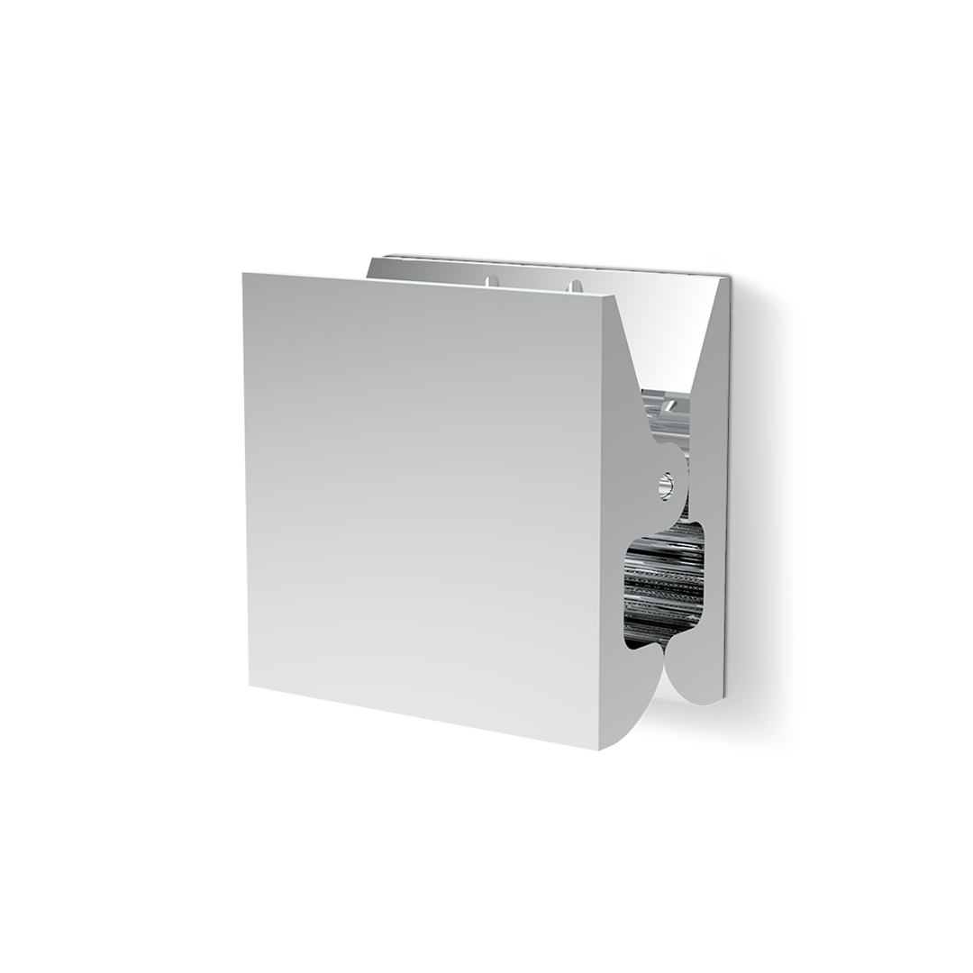 Decor Walther Classic Pinch Wandhaken Chrom Square Medium Aluminium