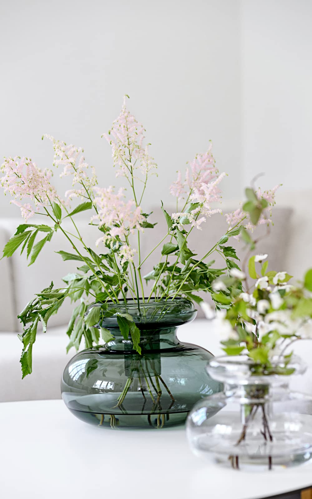 Zone Denmark Inu Vase Moosgrün 25 cm Mundgeblasen 2-tlg.