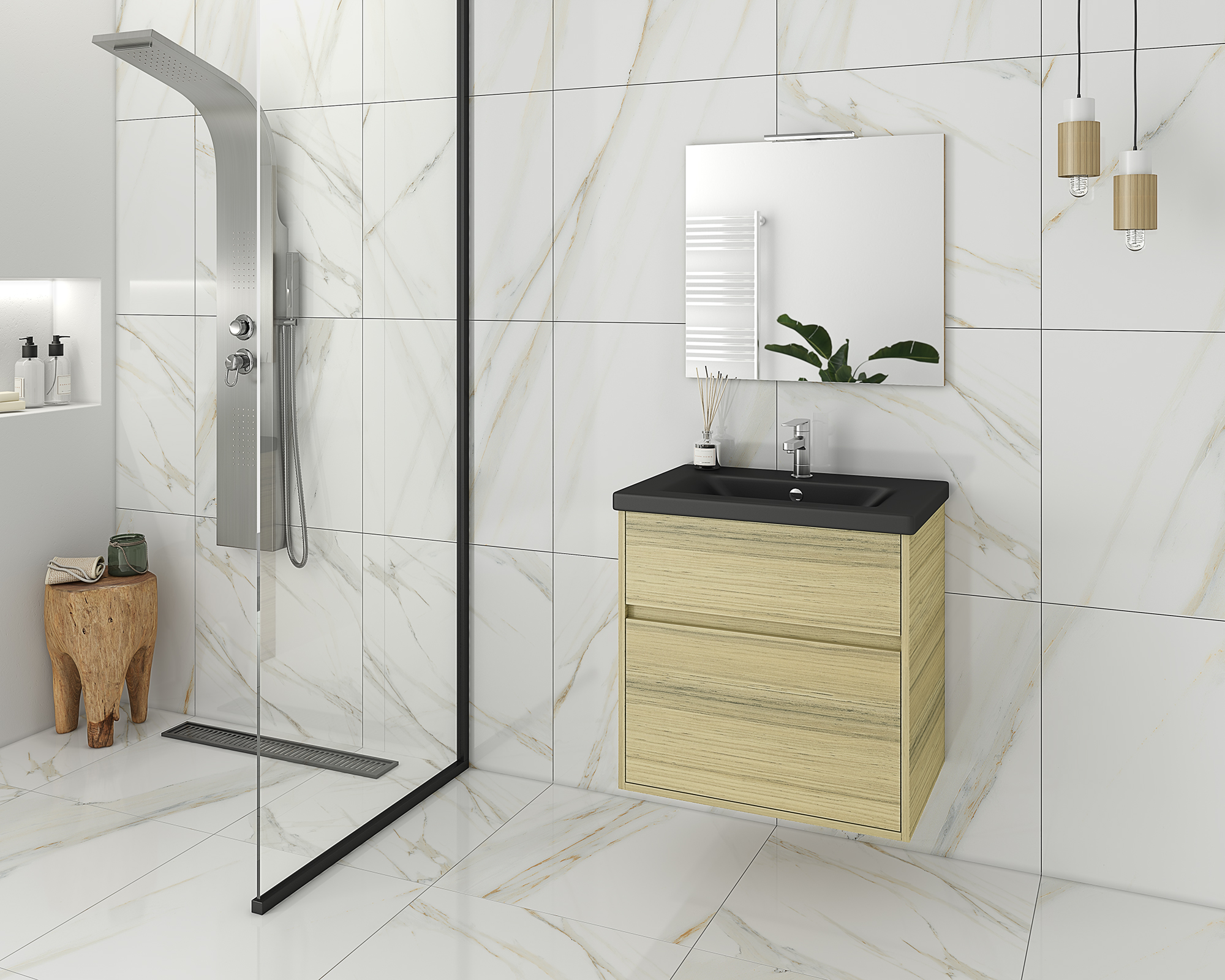 DROP Martinidis Instinct 65 Waschtischunterschrank Natural Oak