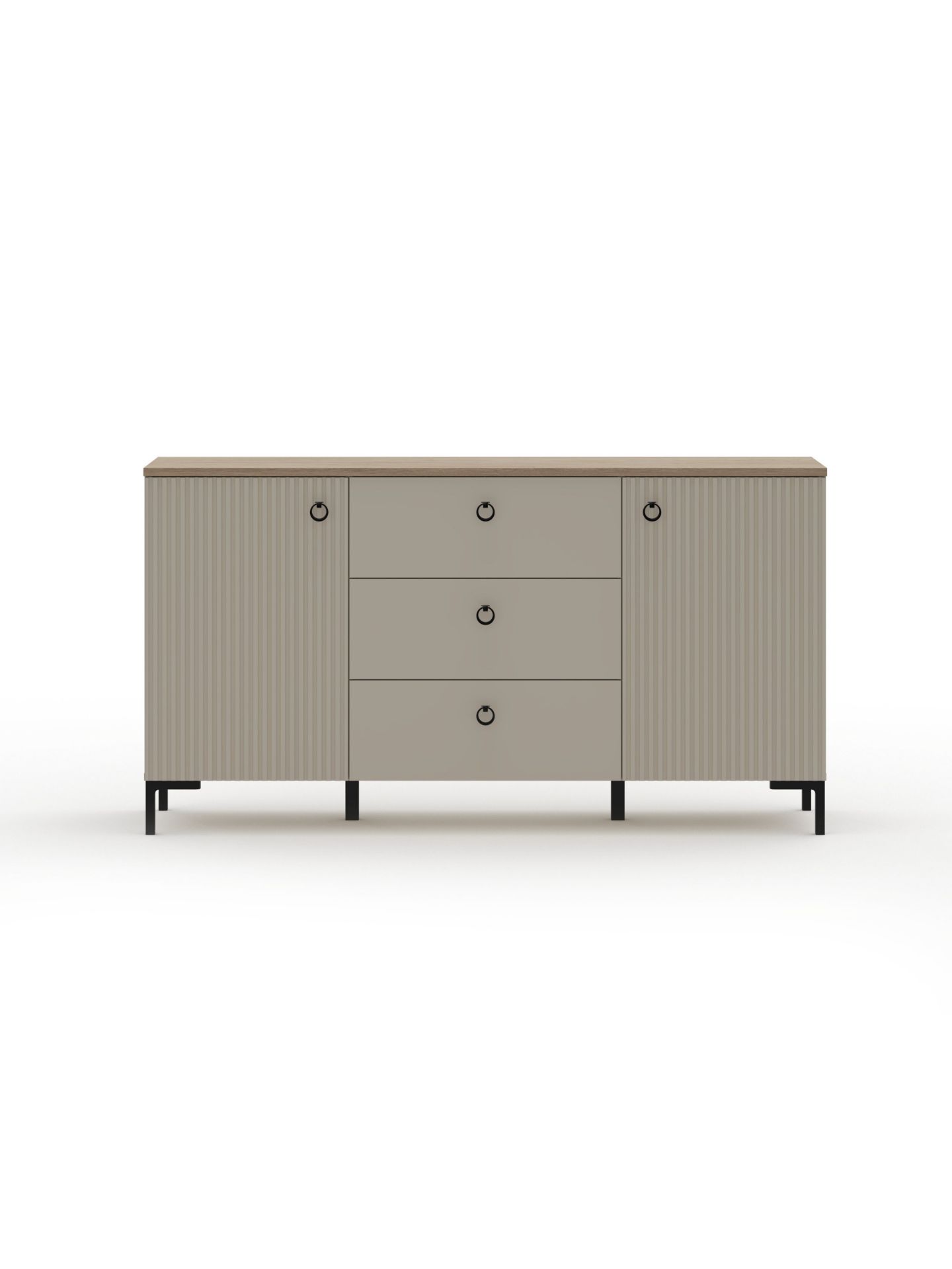 trendteam Lucrezia Sideboard Cashmere Silverjack Eiche