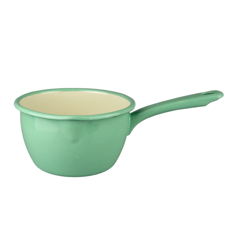 Münder Email Nostalgie Stieltopf 1 l pastell creme