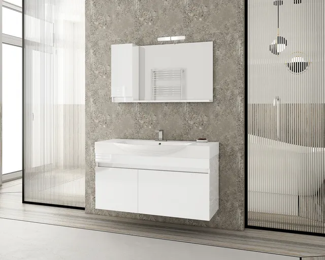 DROP Martinidis SENSO 105 White Badmöbel Weiß 105 cm