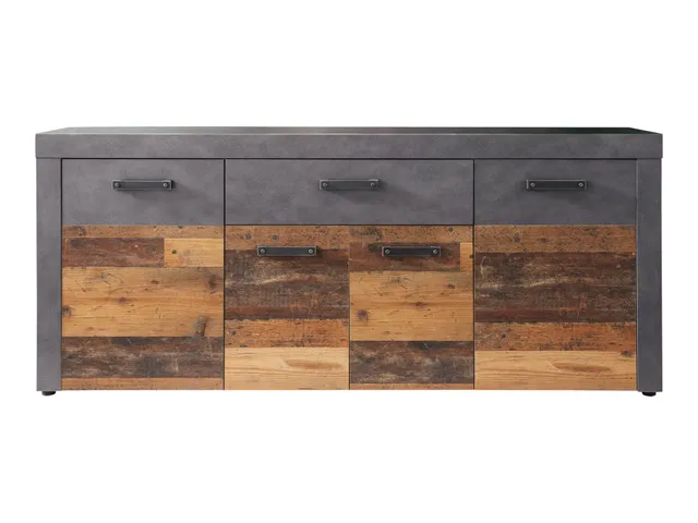 trendteam Indy Sideboard graphit grau Old Wood