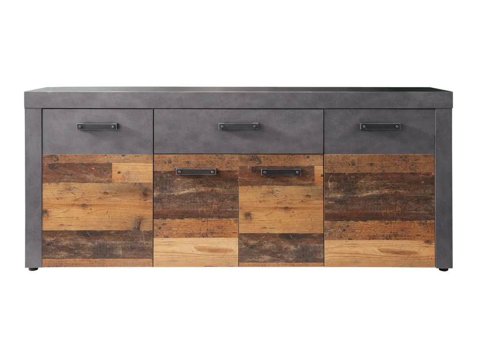 trendteam Indy Sideboard graphit grau Old Wood