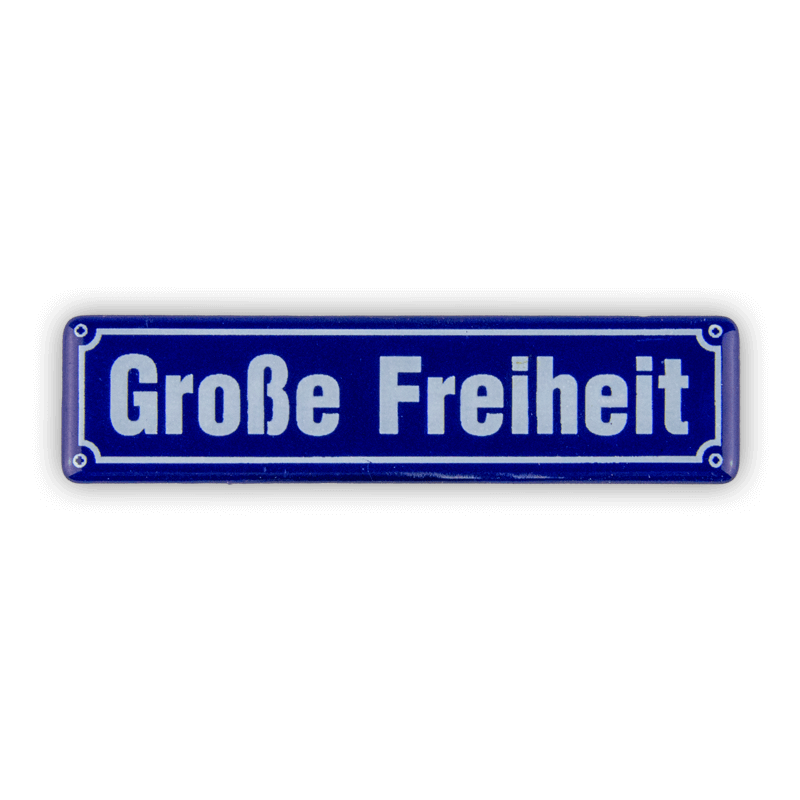 Münder Email Magnet-Shop Große Freiheit Magnet 8x2 cm