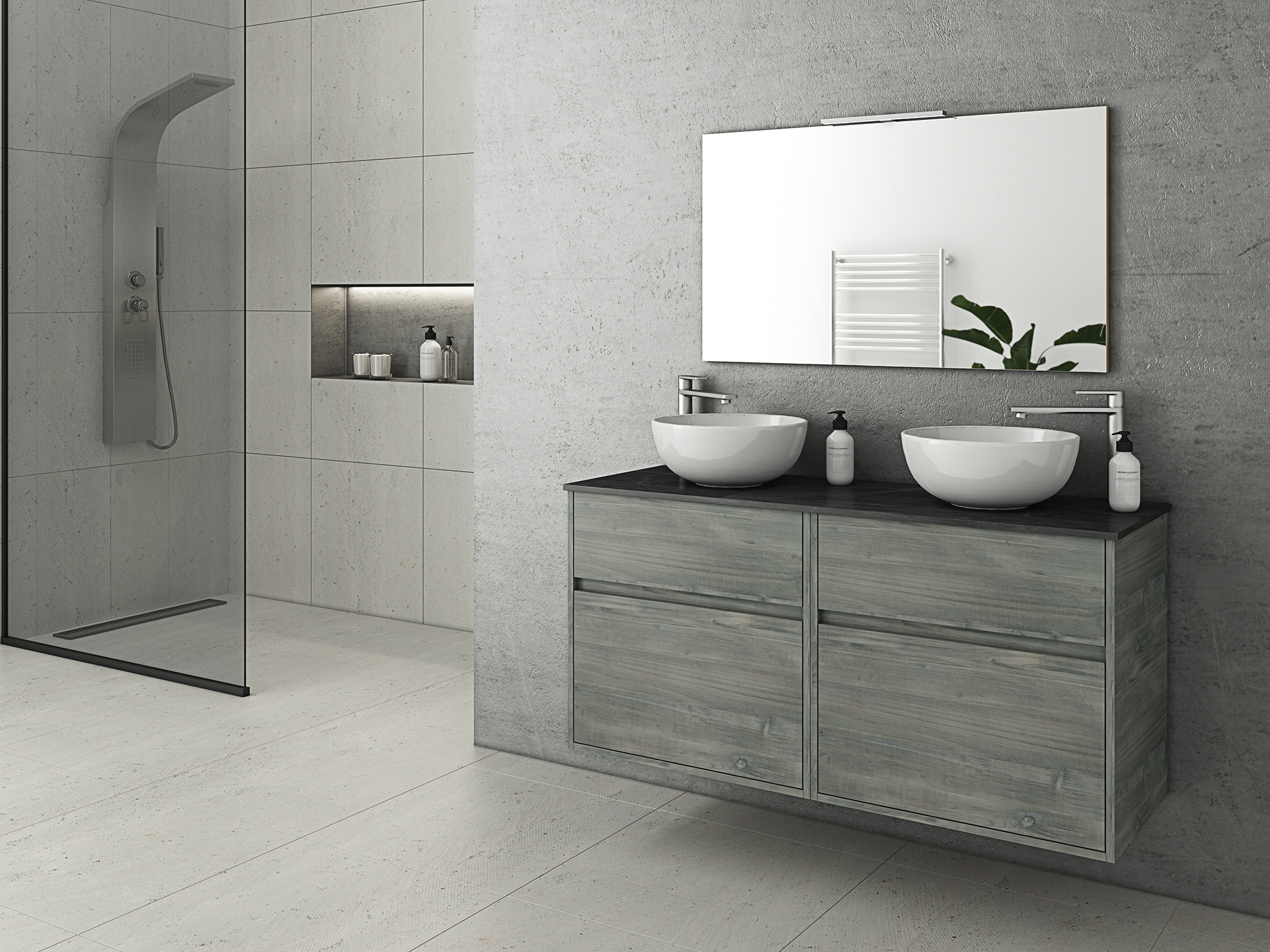 DROP Martinidis Instinct 125 Smoked Oak Badmöbel 125cm