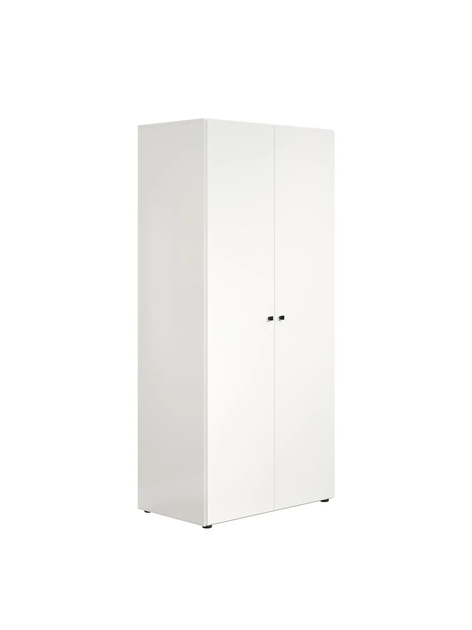 trendteam Basics Kleiderschrank Weiß Dekor 2-türig