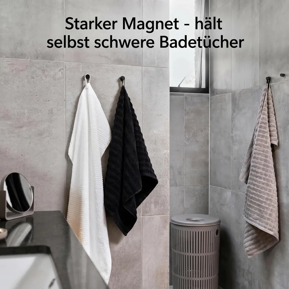 Zone Denmark Loop Handtuchklammern Camel Grau 4 Stk Magnet