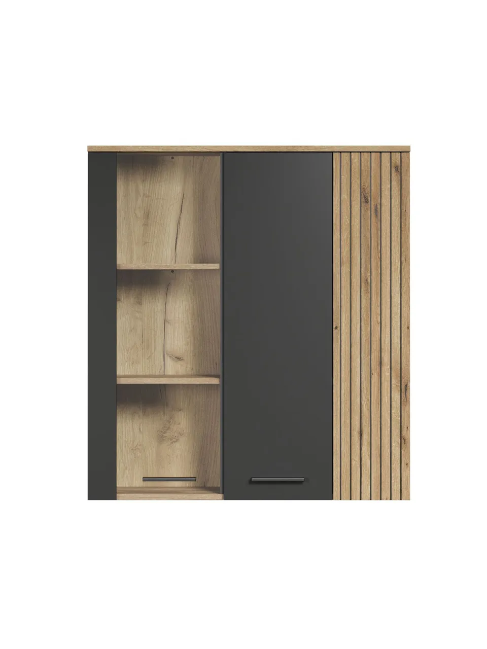 trendteam Esteban Hängevitrine Anthrazit / Evoke Oak