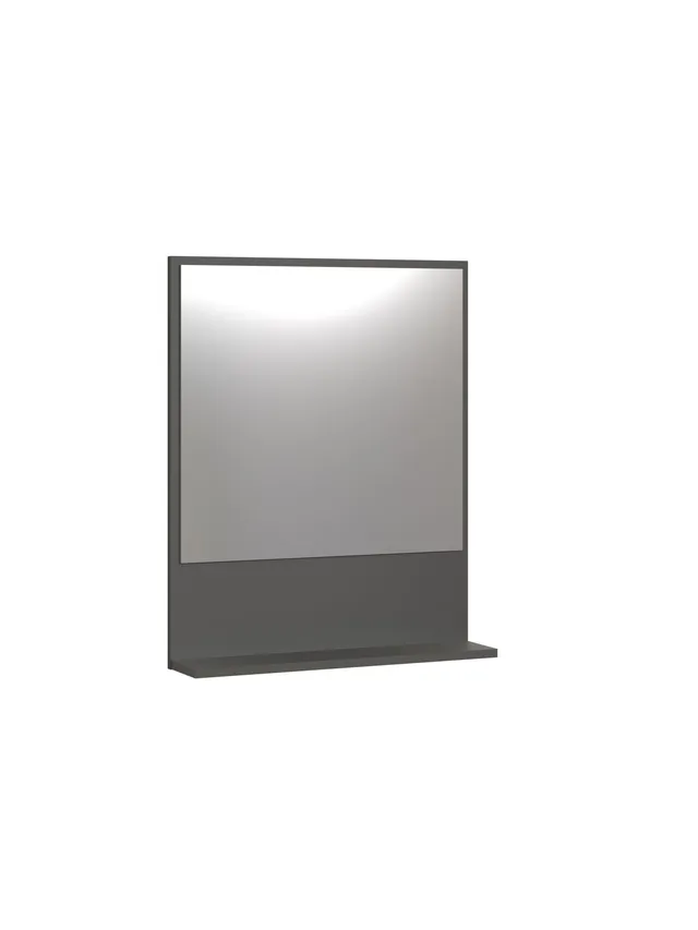 trendteam PureBliss Wandspiegel Anthrazit mit Ablage