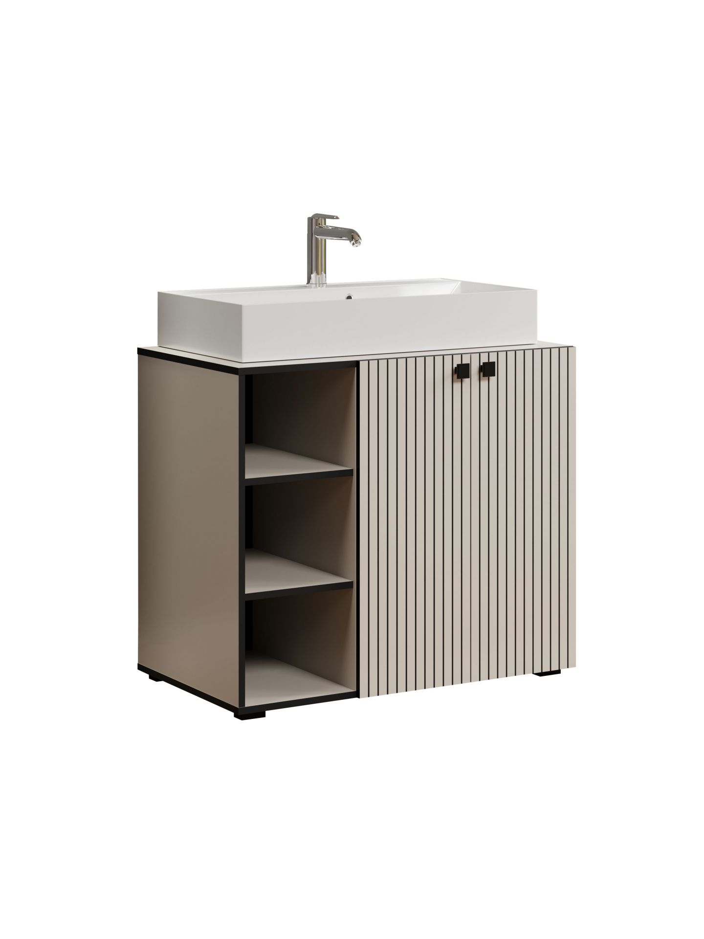 trendteam PureBliss Waschbeckenunterschrank Cashmere