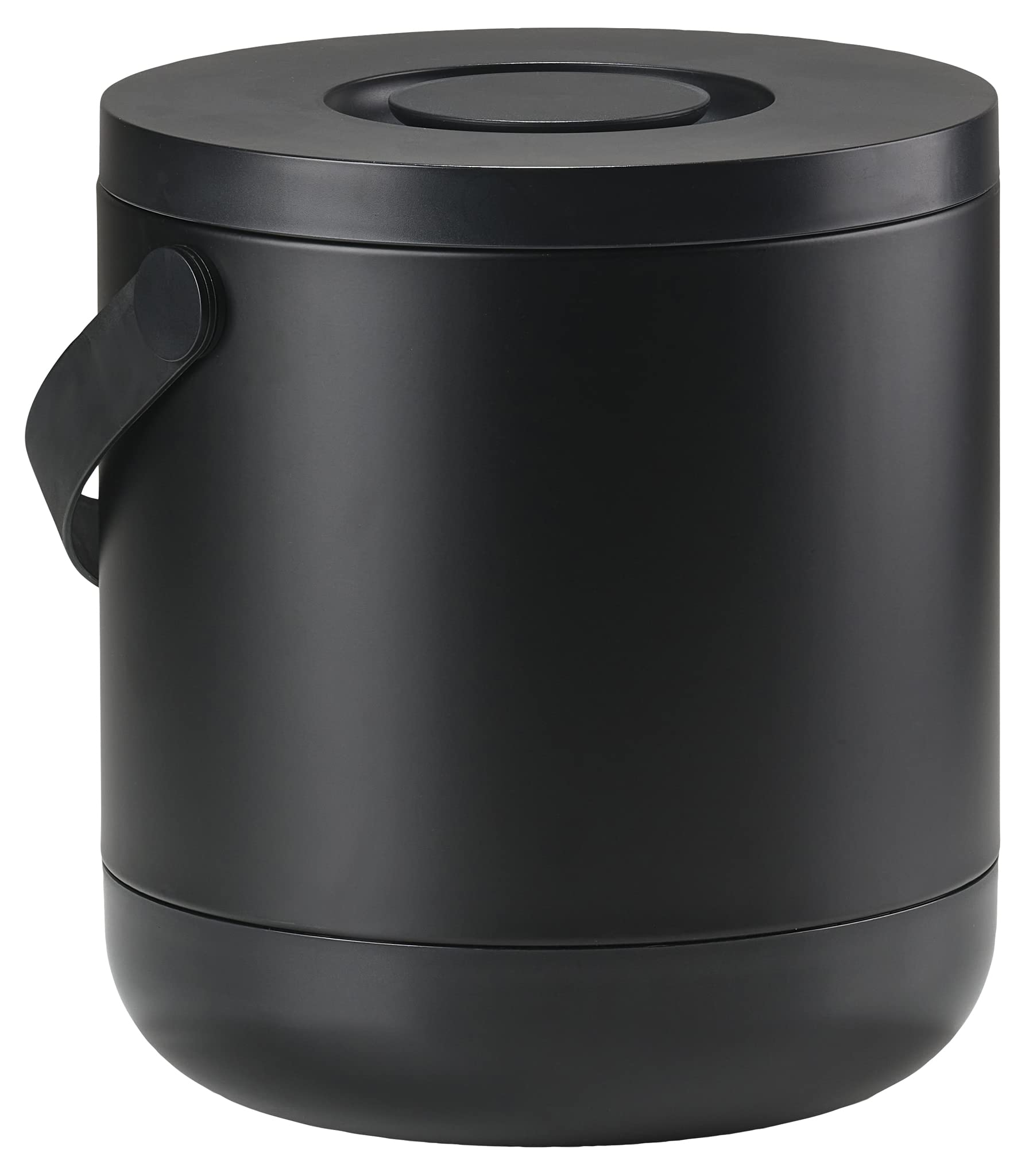 Zone Denmark Circular Abfalleimer 22+12L Schwarz Klickdeckel