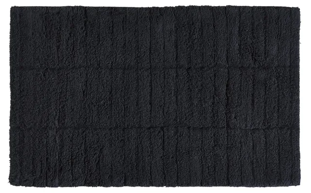 Zone Denmark Tiles Badematte 80x50 cm Schwarz Baumwolle
