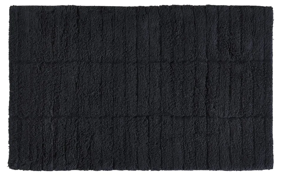 Zone Denmark Tiles Badematte 80x50 cm Schwarz Baumwolle