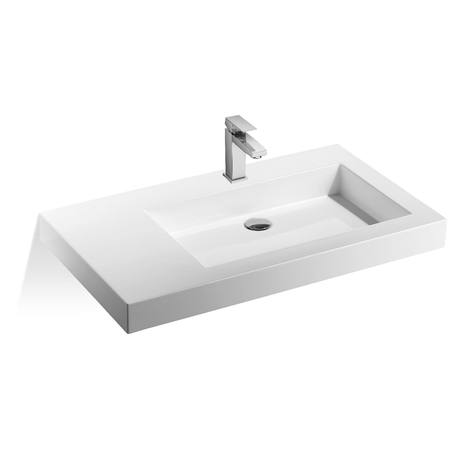 Treos Serie 700 Waschbecken 900x500 weiß mit Hahnloch