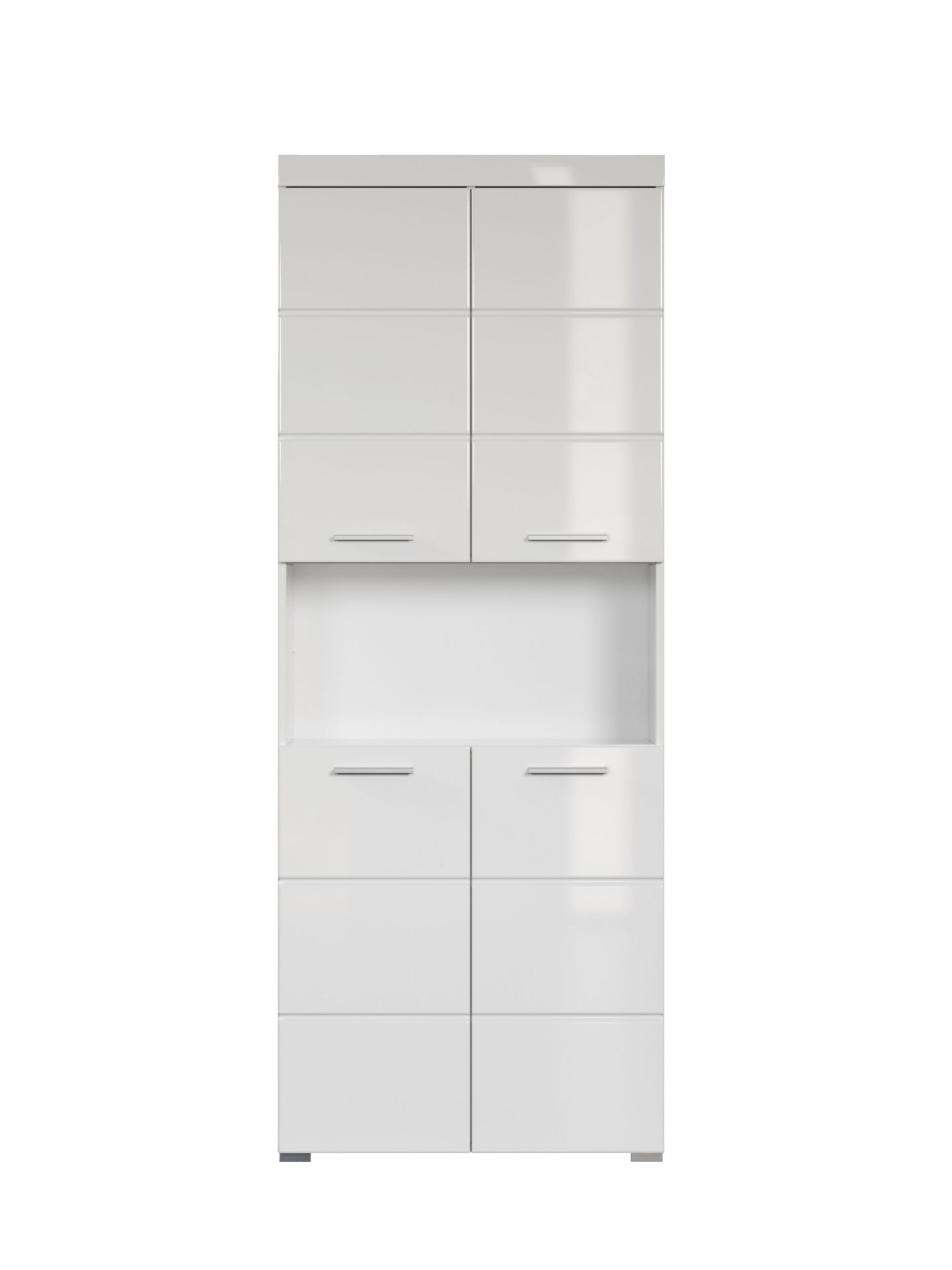 trendteam Amanda Hochschrank Weiß breit Badschrank