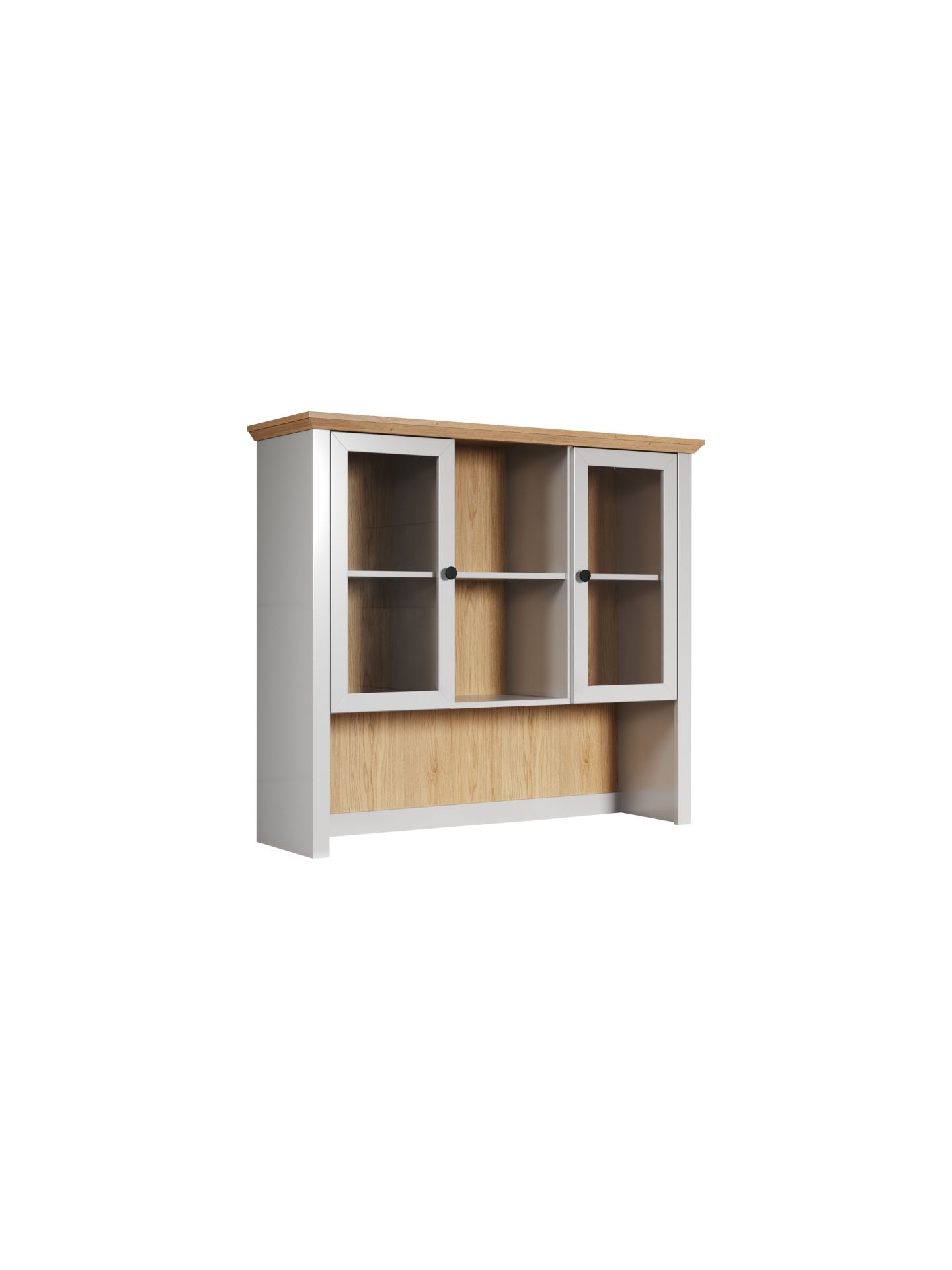 trendteam Landside Buffetaufsatz lichtgrau Artisan Oak