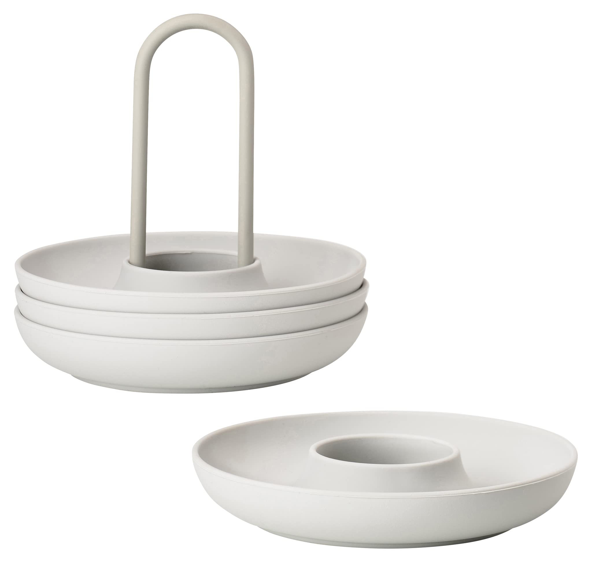 Zone Denmark Singles Eierbecher Silikon Warm Grey 4er-Set