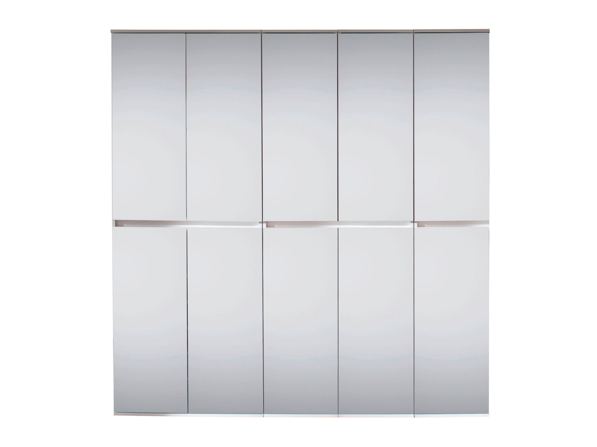 trendteam Mirror Garderobenschrank-Kombi weiß Spiegel