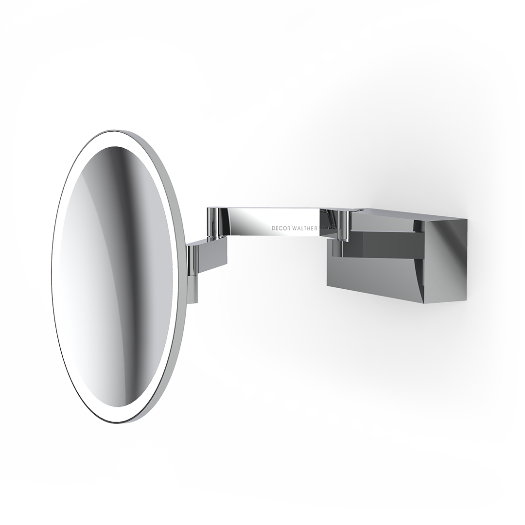 Decor Walther Vision Wandkosmetikspiegel Chrom Rund LED 5fach