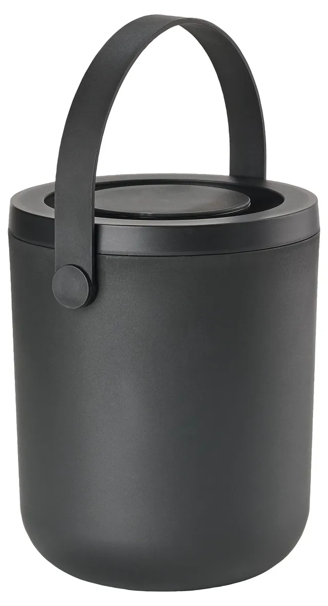 Zone Denmark Circular Biomülleimer Schwarz 3 Liter Deckel