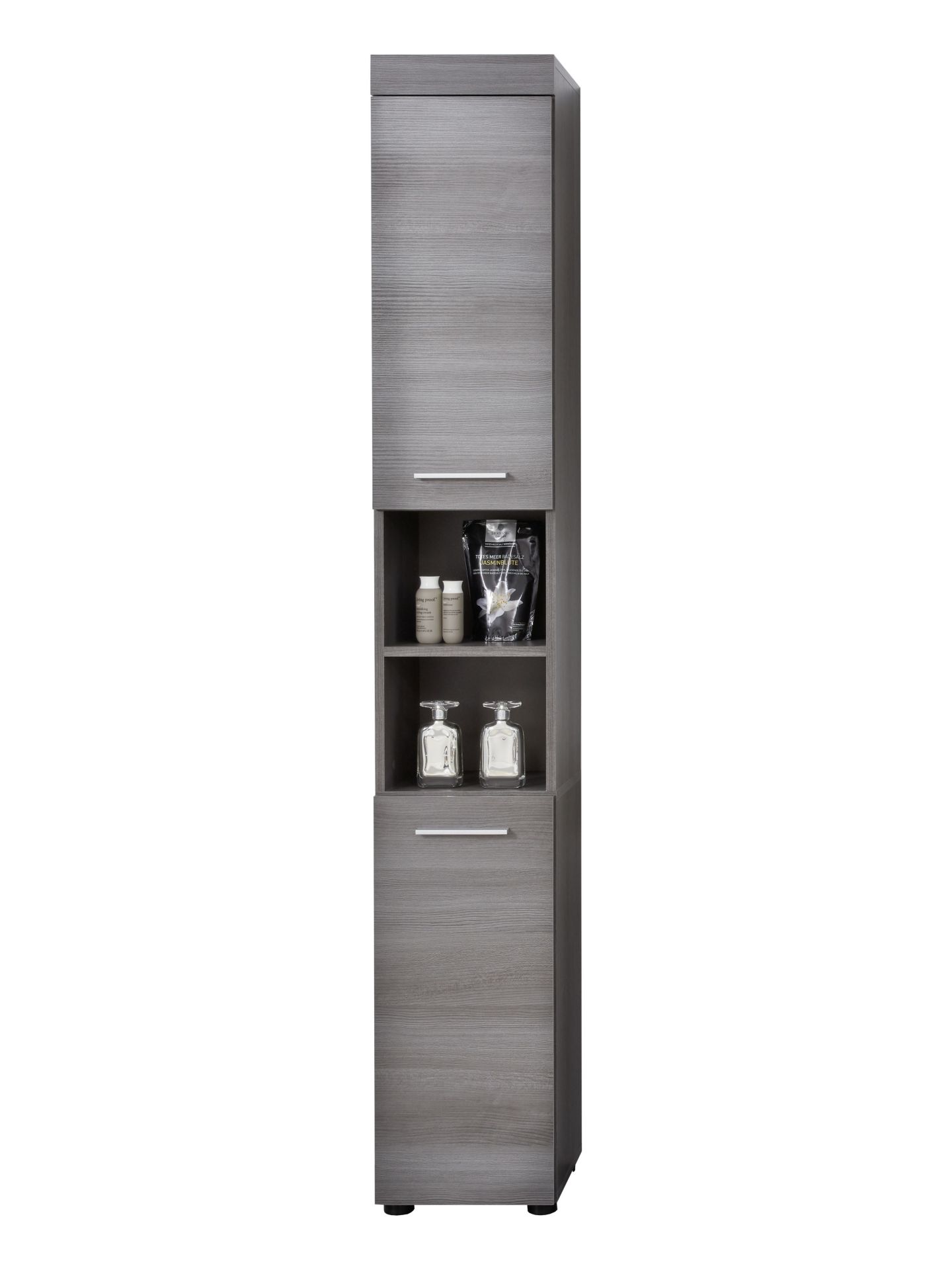 trendteam Runner Hochschrank rauchsilber Melamin