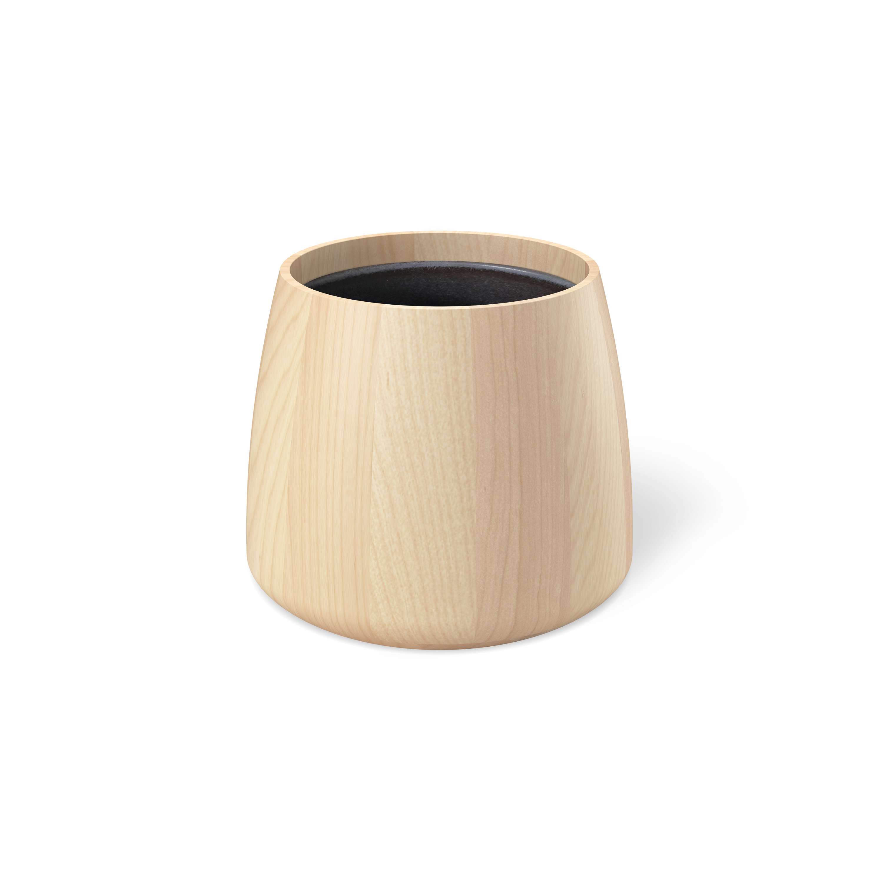 Decor Walther ONYO Vase Ahorn natur Holz mit Steingut
