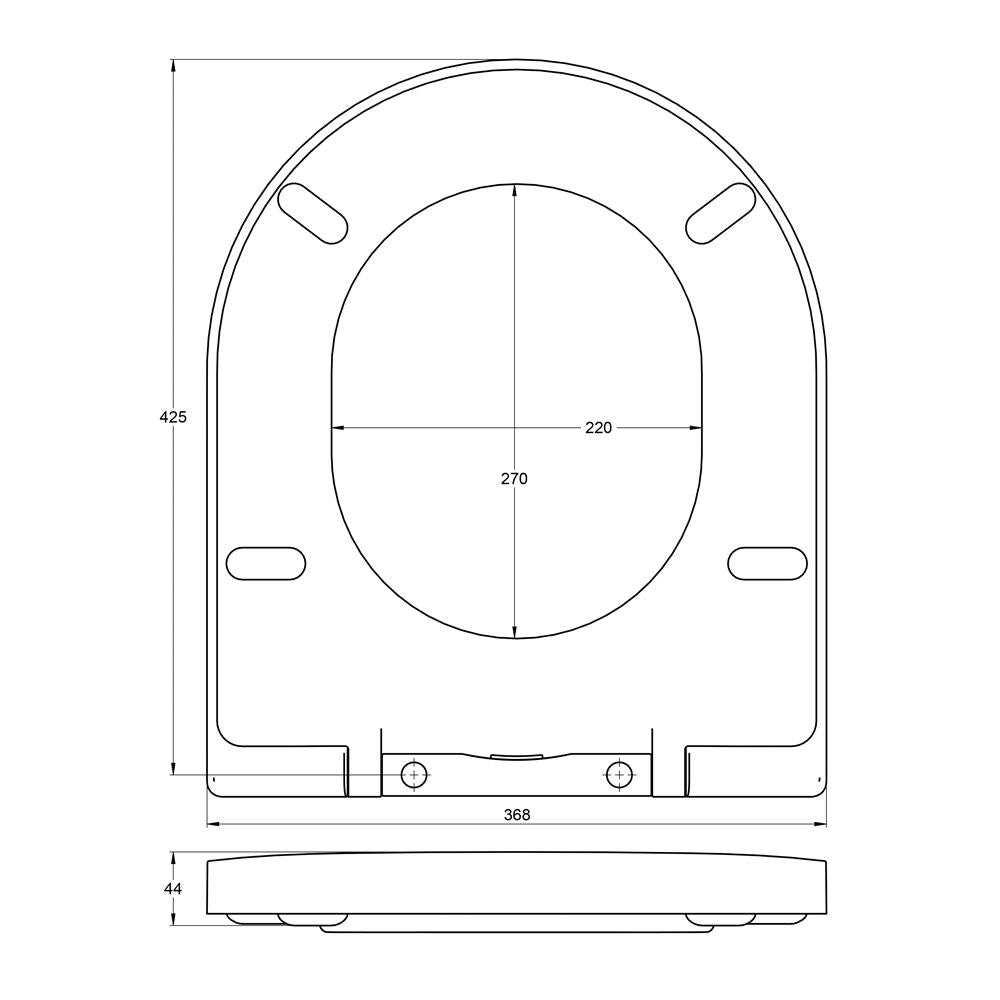 Treos Serie 810 WC-Sitz weiß Duroplast mit Absenkautomatik