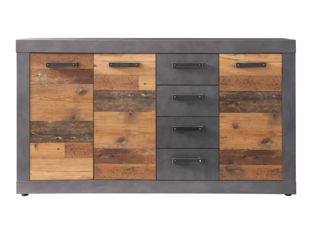 trendteam Indy Kommode Graphit Old Wood Matera