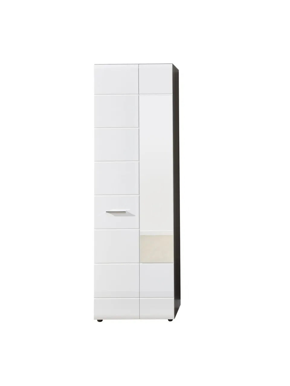 trendteam Line Garderobenschrank Rauchsilber mit Spiegel