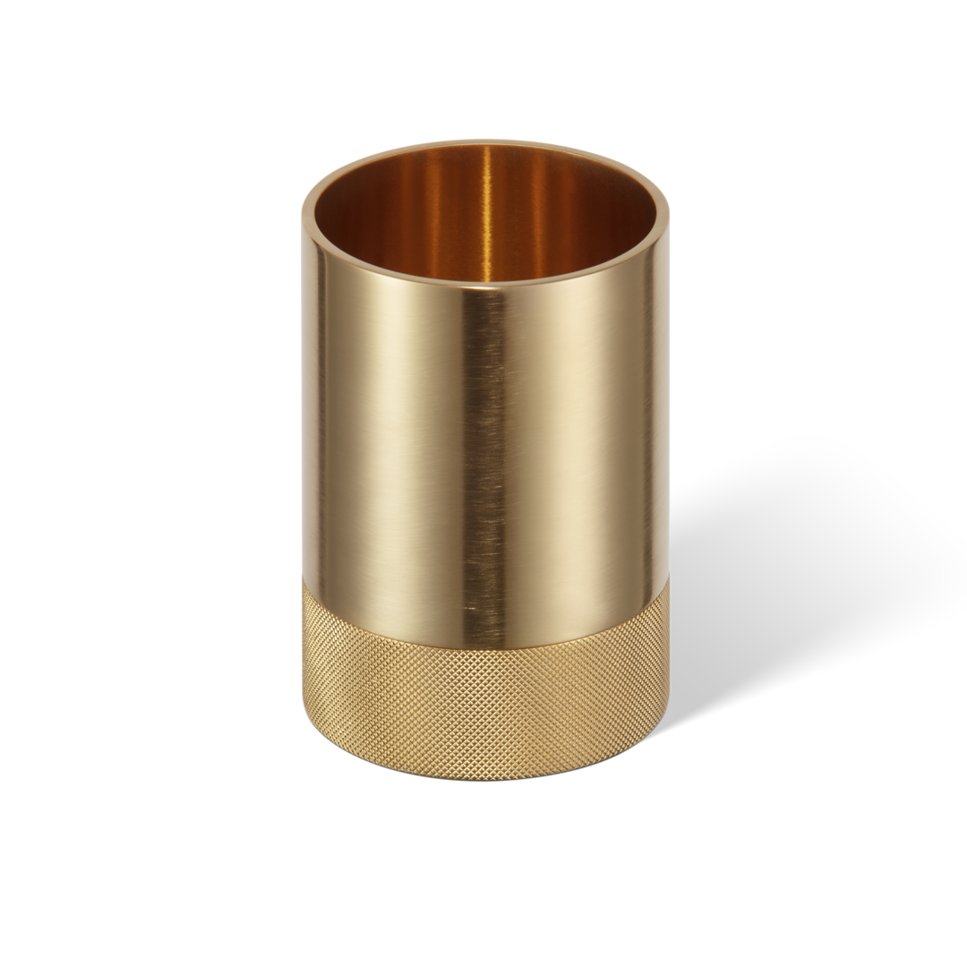 Decor Walther Club BOD 1 Utensilienbehälter Gold Matt 24 Karat Messing