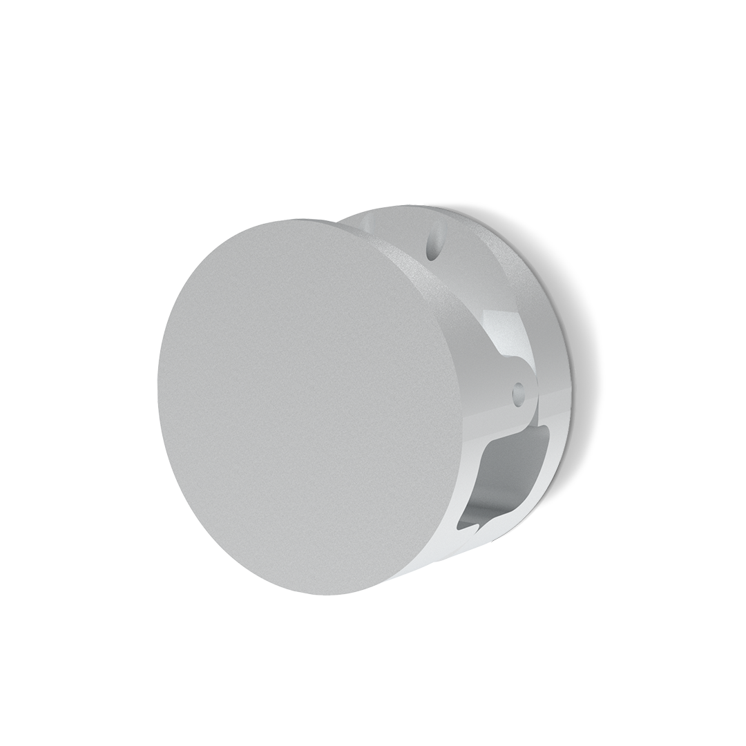 Decor Walther Classic Pinch Wandhaken Chrom Square Medium Aluminium