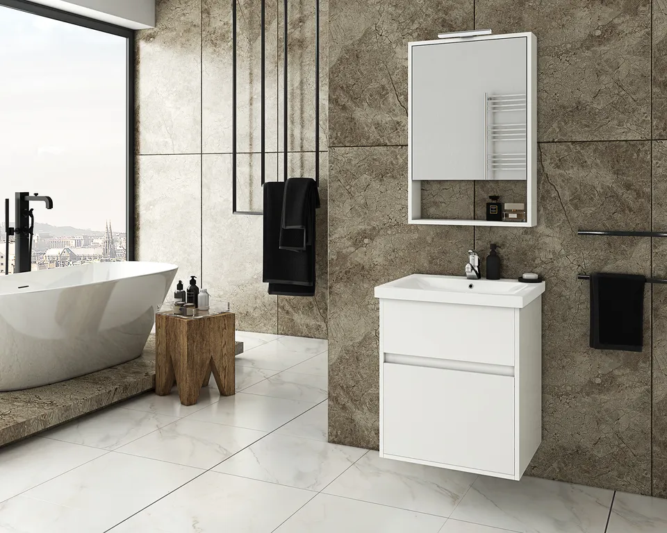 DROP Martinidis Instinct 55 Waschtischunterschrank White