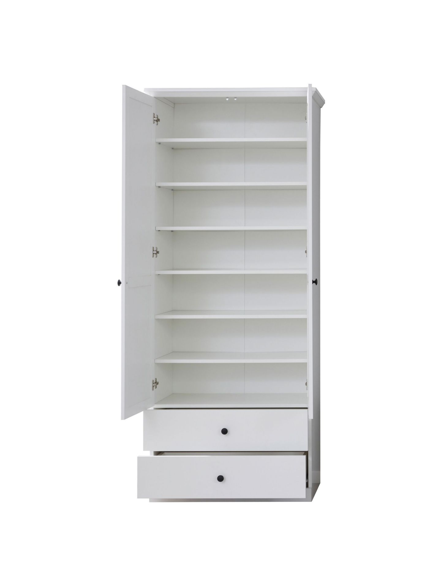 trendteam Brandson Baxter Garderobenschrank Weiß EB-Set