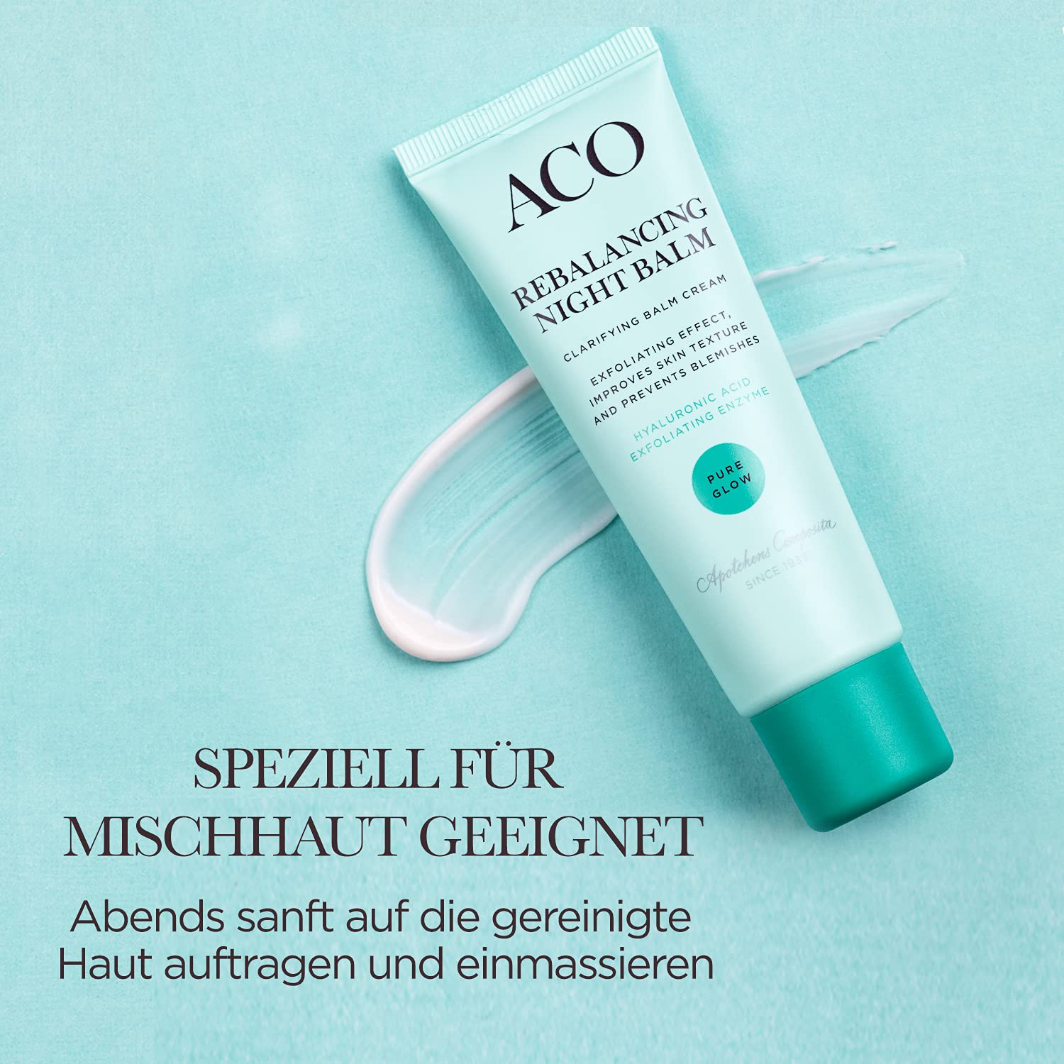 ACO Pure Glow Night Balm Nachtcreme 50 ml Mischhaut