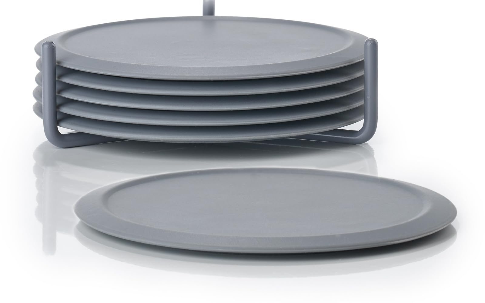 Zone Denmark Singles Glasuntersetzer Silikon Cool Grey 6er