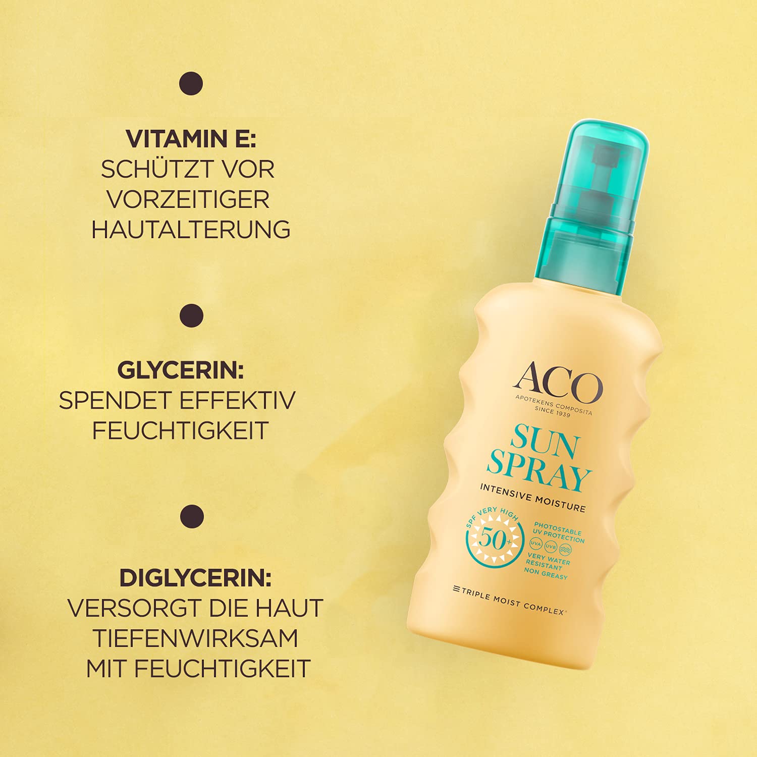 ACO Sun Intensive Moisture LSF 50+ Sonnenspray 175 ml parfümfrei