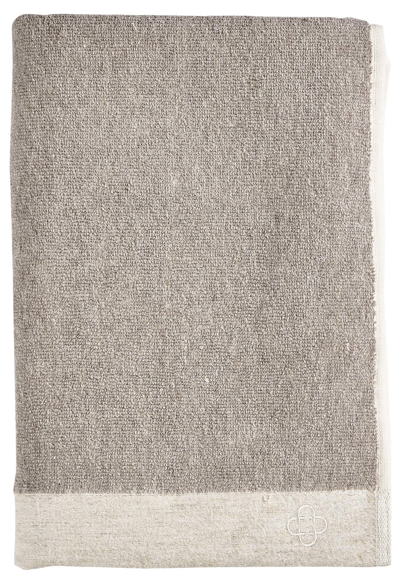 Zone Denmark Inu Badetuch 70x140 cm Natur Baumwolle Leinen