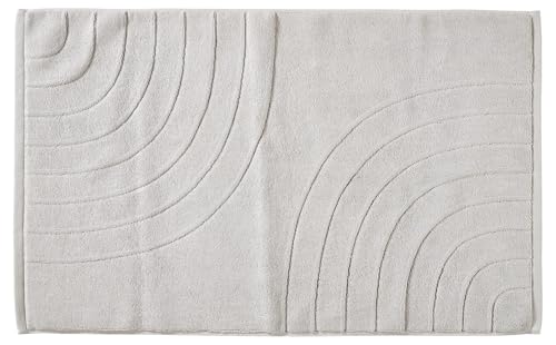 Zone Denmark Tiles Badematte 50x80 cm Soft Grey Baumwolle